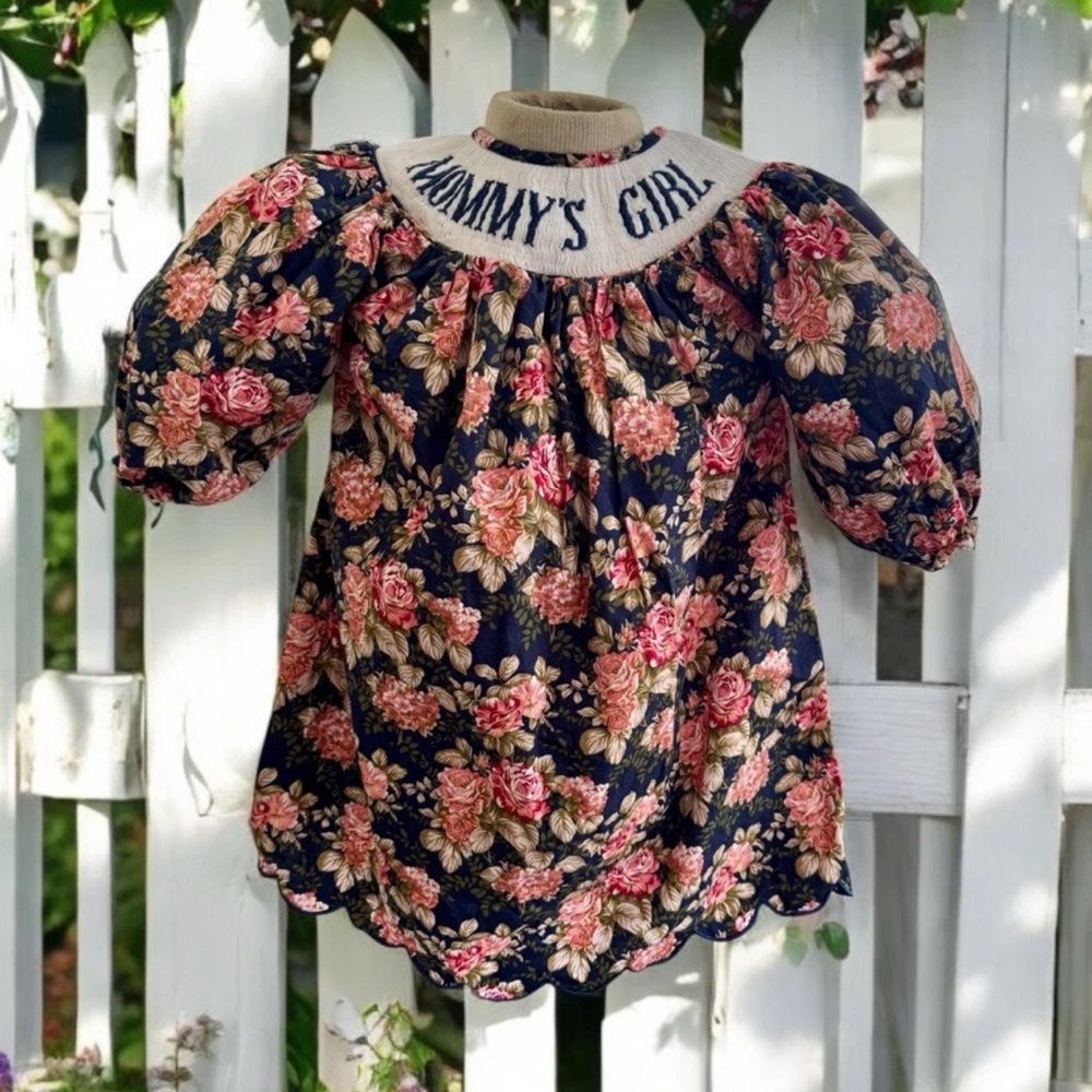 NEW Smocked Mommy's Girl Floral Dress Sz 2T